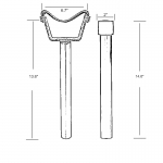 Hoofjack Hoof Stand With Post & Cradle 